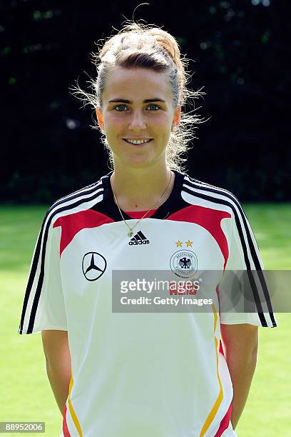 Valeria Kleiner of the U19 Women National Team Presentation poses during a photocall on July 9, 2009 in Neu Isenburg, Germany.