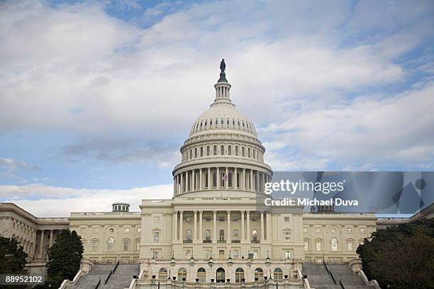 us capitol building, senate and house  - senado imagens e fotografias de stock