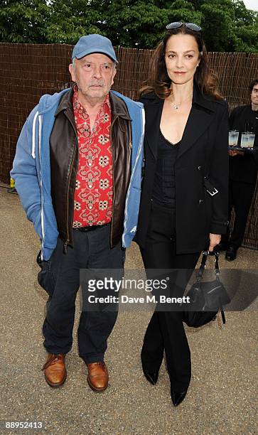 David Bailey and wife Catherine attend the Serpentine Gallery Summer Party, at The Serpentine Gallery on July 9, 2009 in London, England.
