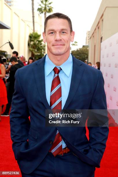 John Cena attends the screening of 20th Century Fox's "Ferdinand" at Zanuck Theater at 20th Century Fox Lot on December 10, 2017 in Los Angeles,...