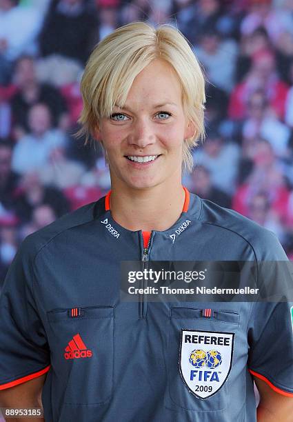 Bibiana Steinhaus poses during the German Football Association referee meeting on July 9, 2009 in Altensteig, Germany.