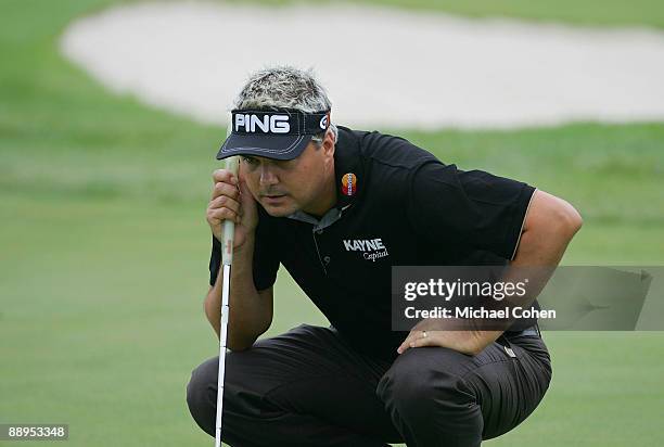Daniel Chopra of Sweden during the first round of the John Deere Classic at TPC Deere Run held on July 9, 2009 in Silvis, Illinois.