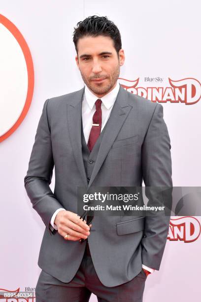 Miguel Angel Silvestre attends the screening of 20th Century Fox's "Ferdinand" at Zanuck Theater at 20th Century Fox Lot on December 10, 2017 in Los...