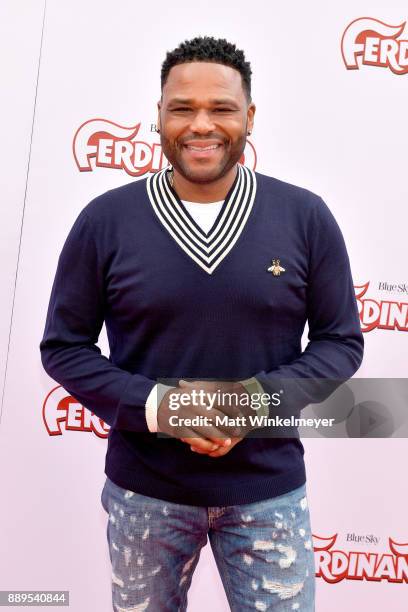 Anthony Anderson attends the screening of 20th Century Fox's "Ferdinand" at Zanuck Theater at 20th Century Fox Lot on December 10, 2017 in Los...