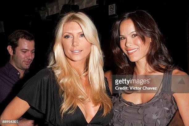 Actresses Brande Roderick and Stacy Kamano attend a party at LOVE Ixchel on July 8, 2009 in Mexico City, Mexico.