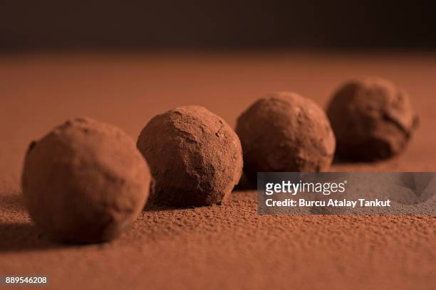 chocolate truffles - chocolate truffle stock pictures, royalty-free photos & images