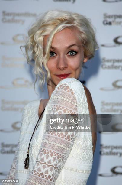 Portia Freeman attends The Serpentine Gallery Summer Party at The Serpentine Gallery on July 9, 2009 in London, England.