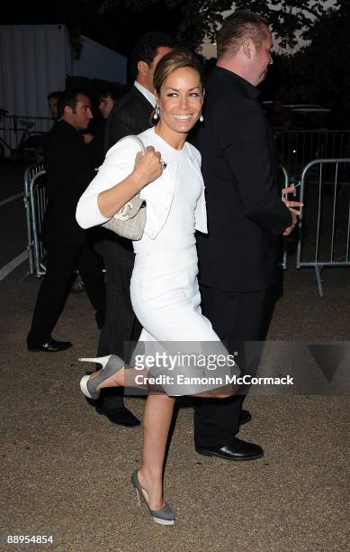 Tara Palmer-Tomkinson arrives at The Serpentine Gallery Summer Party on July 9, 2009 in London, England.