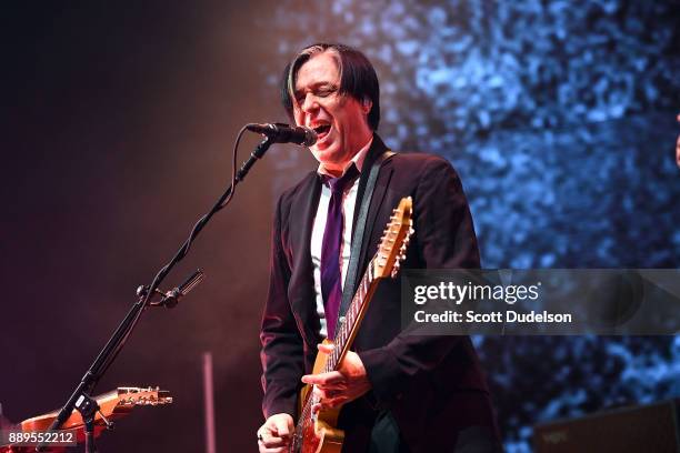 Guitarist Troy Van Leeuwen of the band Queens of the Stone Age performs onstage during KROQ Almost Acoustic Christmas 2017 at The Forum on December...