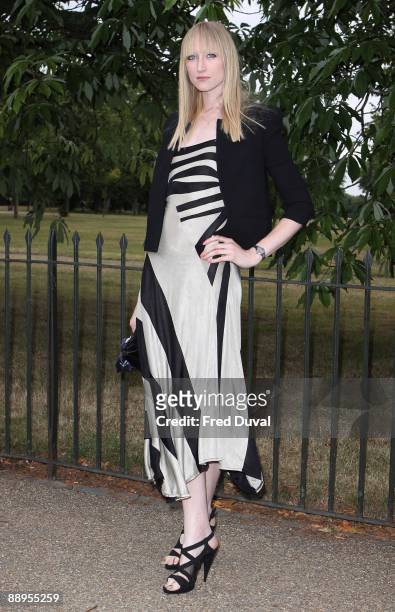 Jade Parfitt arrives at The Serpentine Gallery Summer Party on July 9, 2009 in London, England.