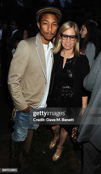 Pharrell Williams attends the Serpentine Gallery Summer Party, at The Serpentine Gallery on July 9, 2009 in London, England.