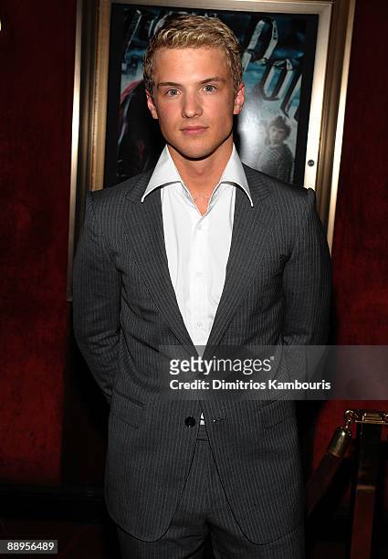 Actor Freddie Stroma attends the "Harry Potter and the Half-Blood Prince" premiere at Ziegfeld Theatre on July 9, 2009 in New York City.