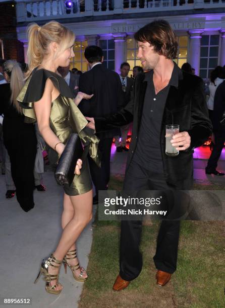 Actress Melissa Montgomery and musician Jay Kay attends the annual Summer Party at the Serpentine Gallery on July 9, 2009 in London, England.