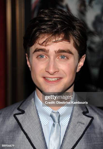Actor Daniel Radcliffe attends the "Harry Potter and the Half-Blood Prince" premiere at Ziegfeld Theatre on July 9, 2009 in New York City.