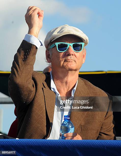 Actor Bill Murray attends the opening ceremony of the Nobel for Peace Hall on July 9, 2009 in San Demetrio, 3 km from L'Aquila, Italy. Actors George...