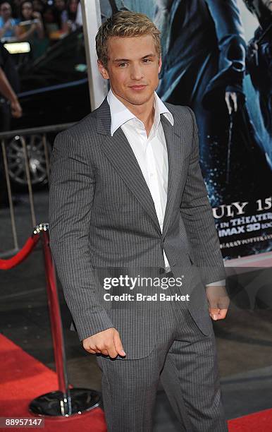 Freddie Stroma attends the premiere of "Harry Potter and the Half-Blood Prince" at Ziegfeld Theatre on July 9, 2009 in New York City.