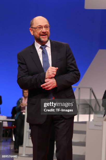 Martin Schulz looks on during the SPD federal party congress on December 7, 2017 in Berlin, Germany. Photo by TF-Images/TF-Images via Getty Images)