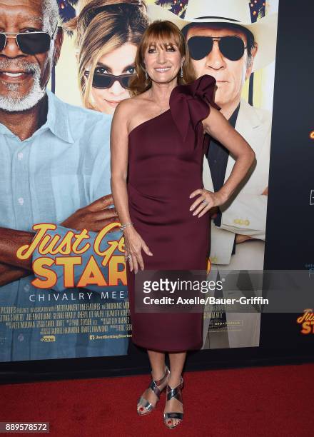 Actress Jane Seymour arrives at the premiere of 'Just Getting Started' at ArcLight Hollywood on December 7, 2017 in Hollywood, California.