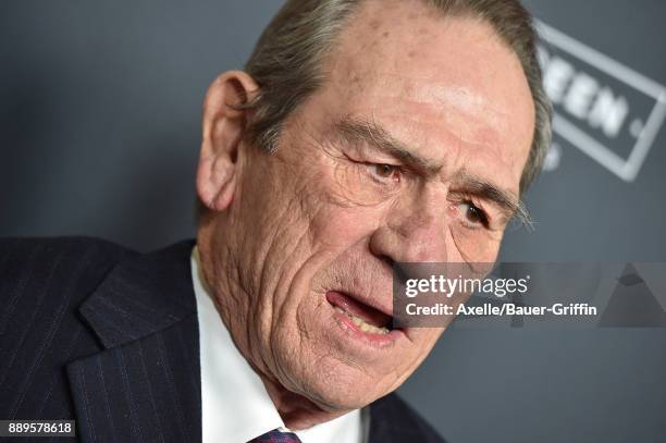 Actor Tommy Lee Jones arrives at the premiere of 'Just Getting Started' at ArcLight Hollywood on December 7, 2017 in Hollywood, California.