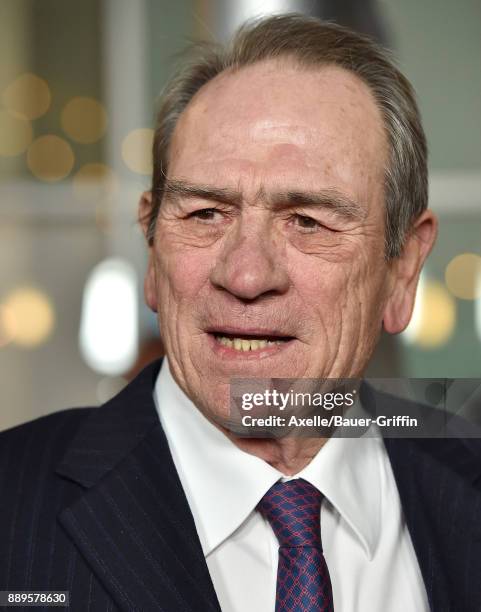 Actor Tommy Lee Jones arrives at the premiere of 'Just Getting Started' at ArcLight Hollywood on December 7, 2017 in Hollywood, California.