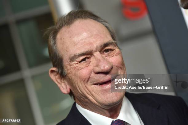 Actor Tommy Lee Jones arrives at the premiere of 'Just Getting Started' at ArcLight Hollywood on December 7, 2017 in Hollywood, California.