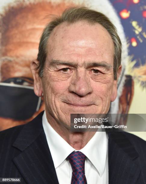 Actor Tommy Lee Jones arrives at the premiere of 'Just Getting Started' at ArcLight Hollywood on December 7, 2017 in Hollywood, California.