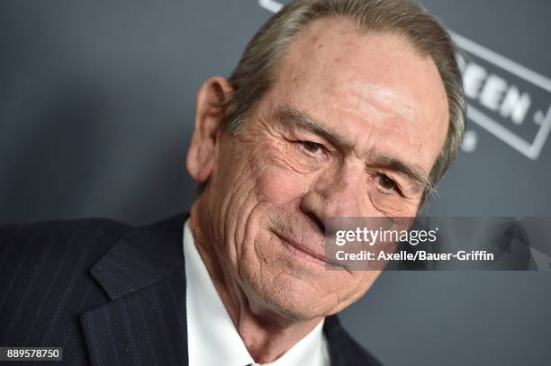 Actor Tommy Lee Jones arrives at the premiere of 'Just Getting Started' at ArcLight Hollywood on December 7, 2017 in Hollywood, California.