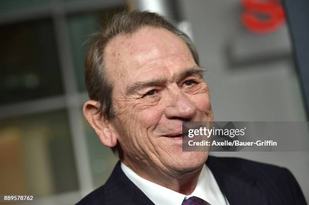 Actor Tommy Lee Jones arrives at the premiere of 'Just Getting Started' at ArcLight Hollywood on December 7, 2017 in Hollywood, California.