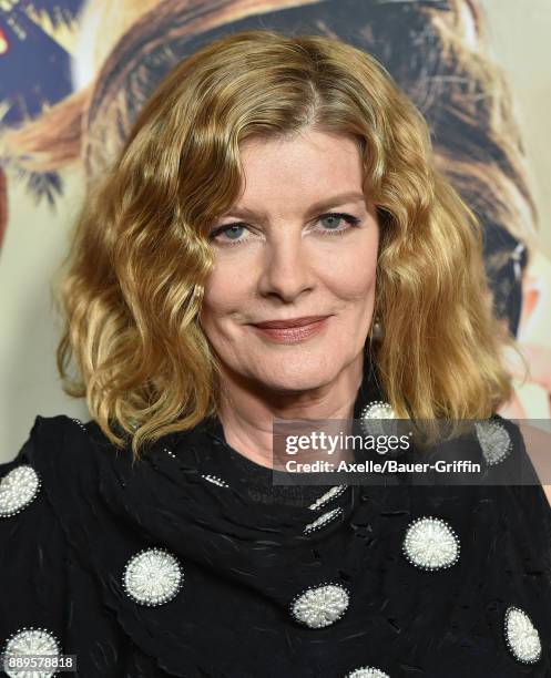 Actress Rene Russo arrives at the premiere of 'Just Getting Started' at ArcLight Hollywood on December 7, 2017 in Hollywood, California.