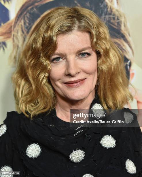 Actress Rene Russo arrives at the premiere of 'Just Getting Started' at ArcLight Hollywood on December 7, 2017 in Hollywood, California.