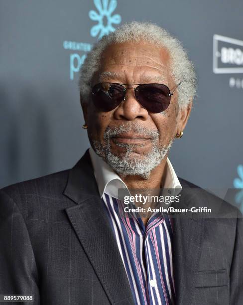 Actor Morgan Freeman arrives at the premiere of 'Just Getting Started' at ArcLight Hollywood on December 7, 2017 in Hollywood, California.