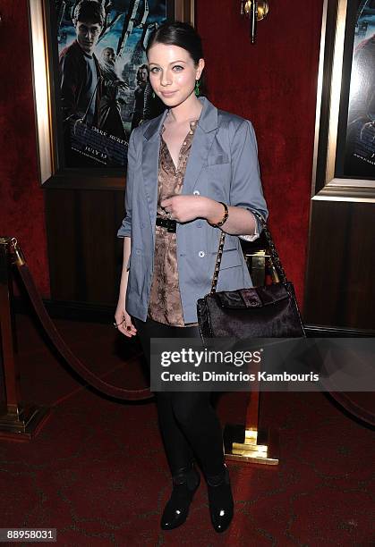 Actress Michelle Trachtenberg attends the "Harry Potter and the Half-Blood Prince" premiere at Ziegfeld Theatre on July 9, 2009 in New York City.