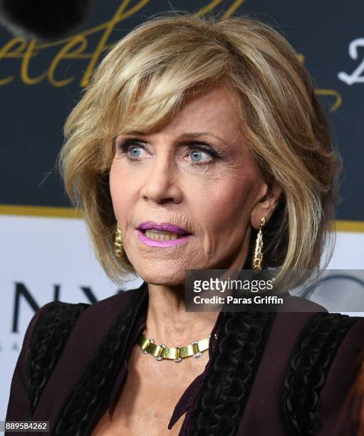 Actress Jane Fonda attends GCAPP 'Eight Decades of Jane' in celebration of Jane Fonda's 80th birthday at The Whitley on December 9, 2017 in Atlanta,...