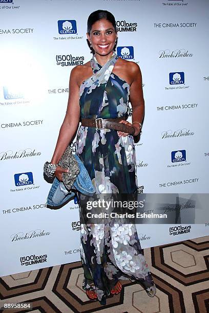 Designer Rachel Roy attends a screening of "500 Days of Summer" hosted by the Cinema Society with Brooks Brothers & Cotton at the Tribeca Grand...