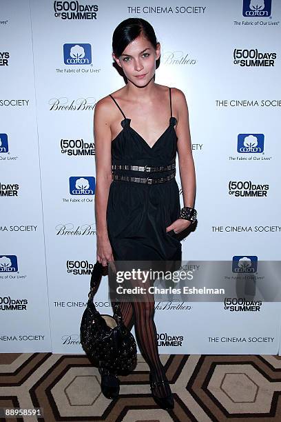 MisShapes' Leigh Lezark attends a screening of "500 Days of Summer" hosted by the Cinema Society with Brooks Brothers & Cotton at the Tribeca Grand...