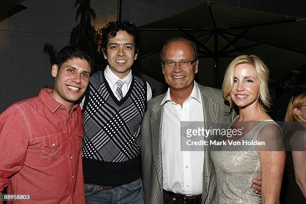 Actor Geoffrey Arend, writer Michael Weber, actor Kelsey Grammer, and Camille Grammer attend an after party following a screening of "500 Days Of...