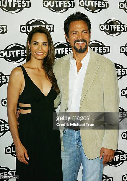 Actress Talisa Soto and Actor Benjamin Bratt arrive to the 2009 Outfest Opening Night Gala: "LA Mission" held at The Orpheum Theatre on July 9, 2009...