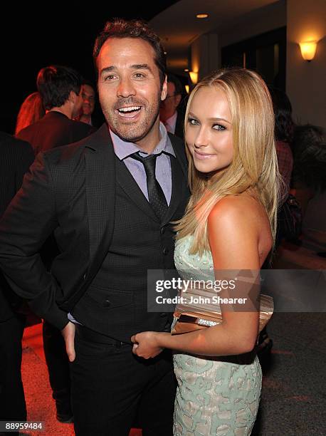 Actors Jeremy Piven and Hayden Panettiere attend the after party fo the Los Angeles premiere of the sixth season of "Entourage" at the Paramount...