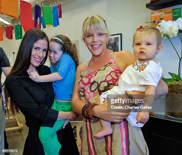 Founder of The Little Seed Soleil Moon Frye and daughter Poet Sienna Rose Goldberg, actress Busy Philipps and daughter Birdie Leigh Silverstein...