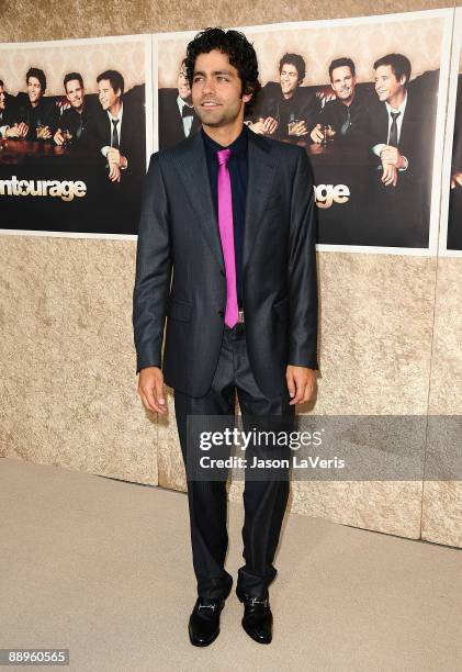 Actor Adrian Grenier attends the sixth season premiere of HBO's "Entourage" at Paramount Studios on July 9, 2009 in Los Angeles, California.