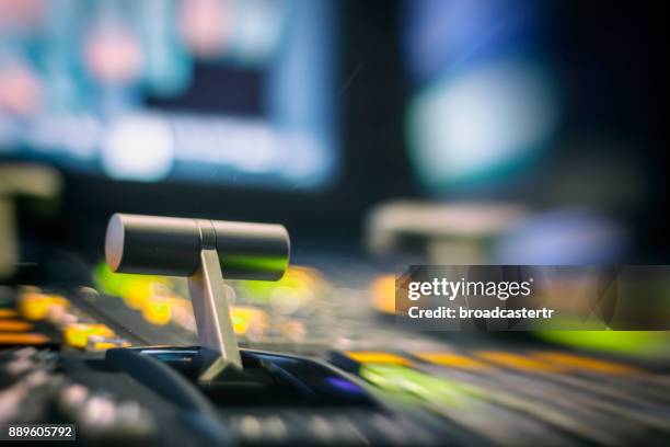 video mixer switcher - television studio stock pictures, royalty-free photos & images