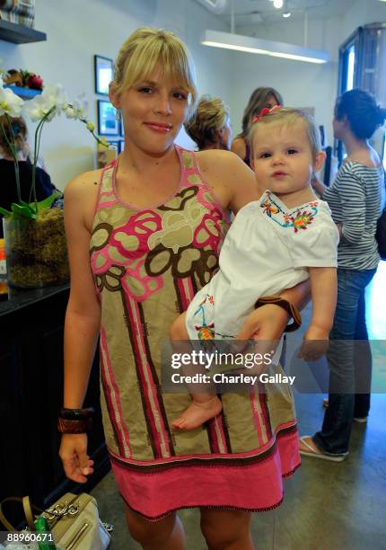 Actress Busy Philipps and daughter Birdie Leigh Silverstein attend Little Seed's Private Label Launch, sponsored by Weleda, at The Little Seed Store...