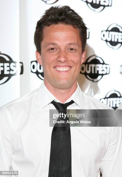 Musician Nathan Barr arrives to the 2009 Outfest opening night gala of 'La Mission' held at The Orpheum Theatre on July 9, 2009 in Los Angeles,...