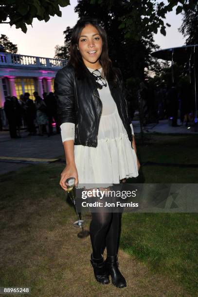 Miquita Oliver attends the annual summer party at The Serpentine Gallery on July 9, 2009 in London, England.