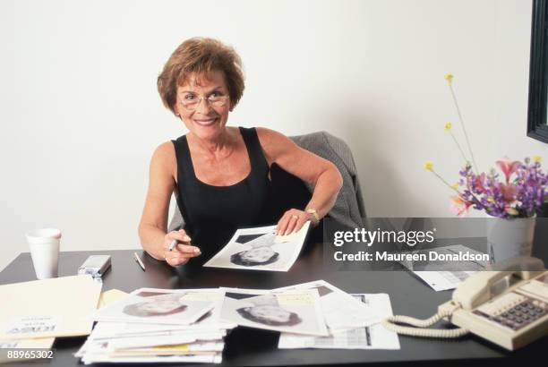 American family court judge Judith Sheindlin, who appears on the US television show 'Judge Judy', circa 2000.