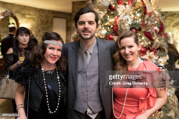 Actress Kira Reed Lorsch, Lee Troutman and Christine Troutman attend The Thalians: Hollywood for Mental Health Holiday Party 2017 at the Bel Air...