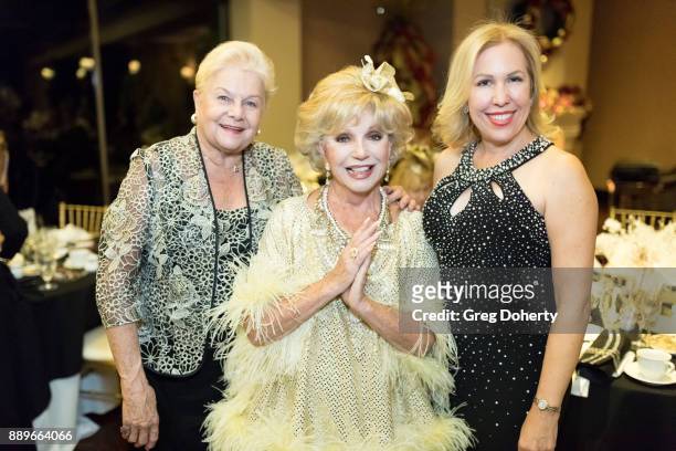 Maria Nabiskas, Actress Ruta Lee and Diva Naparette attend The Thalians: Hollywood for Mental Health Holiday Party 2017 at the Bel Air Country Club...