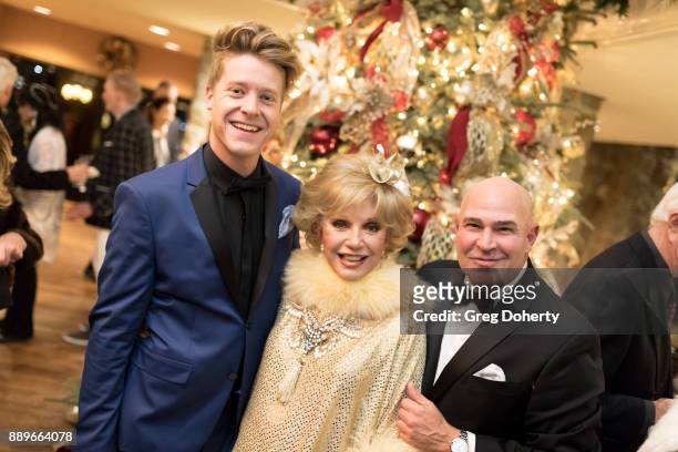 Andrew Hahn, Actress Ruta Lee and Joe Santos attend The Thalians: Hollywood for Mental Health Holiday Party 2017 at the Bel Air Country Club on...