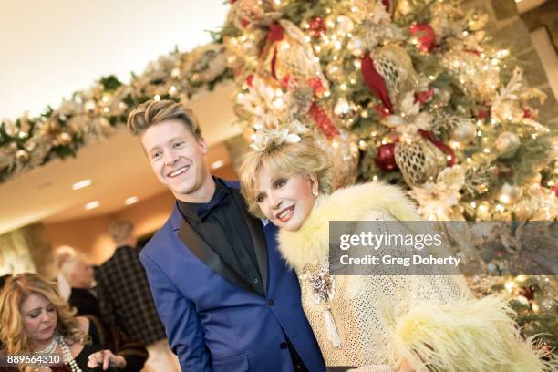 Andrew Hahn and Actress Ruta Lee attend The Thalians: Hollywood for Mental Health Holiday Party 2017 at the Bel Air Country Club on December 09, 2017...