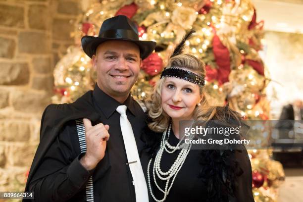 Skluk and Colette Erasmus attend The Thalians: Hollywood for Mental Health Holiday Party 2017 at the Bel Air Country Club on December 09, 2017 in Bel...